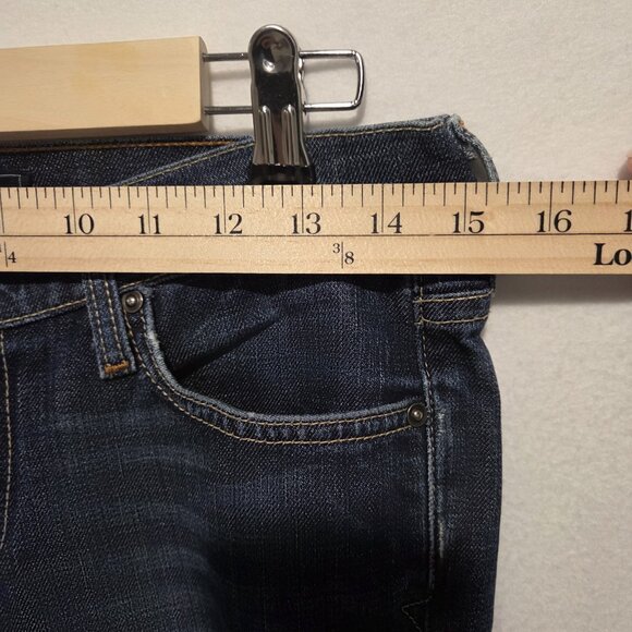 Lucky Brand Jeans Womens 4/28 Zoe Skinny Dark Wash Denim Mid Rise Distressed - Picture 12 of 12